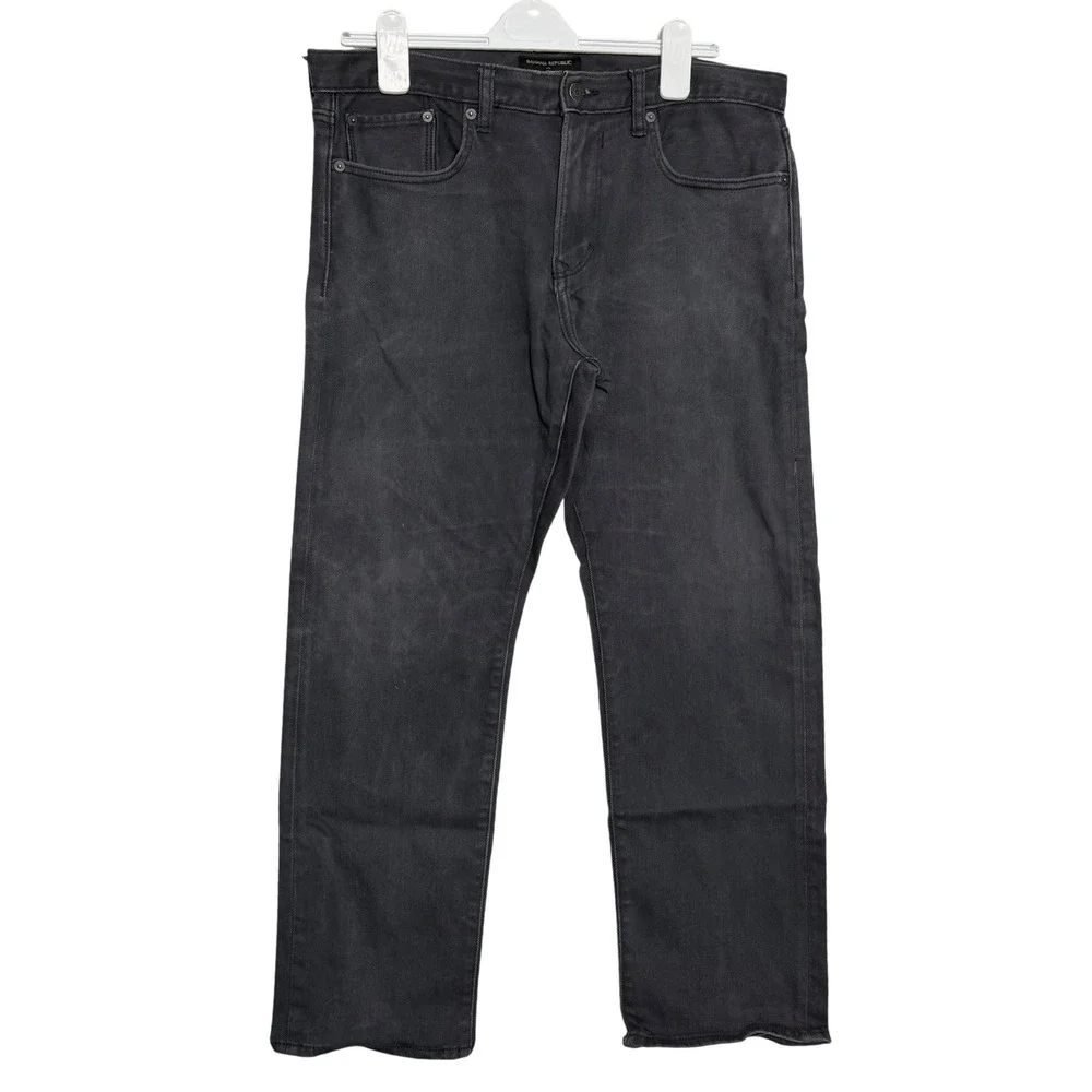 Banana Republic Premium Performance Black‎ Jeans 35x30 Stretch Slim Fit